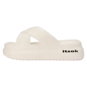 Itsok Тапочки-слайды женские белые/черные