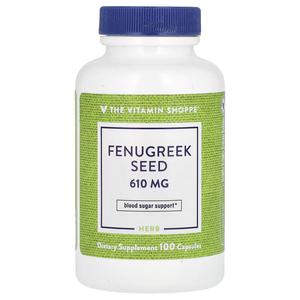 Семена пажитника, 610 мг, 100 капсул The Vitamin Shoppe