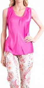 Майка Nola Scoop Tank в ярко-розовом цвете Gigi Moda, розовый