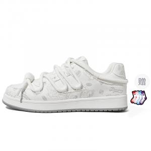 Кроссовки Doraemon Skateboarding Shoes Unisex Low-top, серый