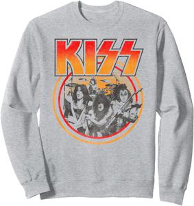 Толстовка с двойным кольцом Kiss, серый