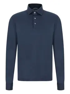 Поло из органического хлопка Fedeli, синий