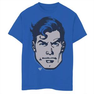 Футболка с изображением Супермена и портрета DC Comics для мальчиков 8–20 лет с большой грудью Licensed Character