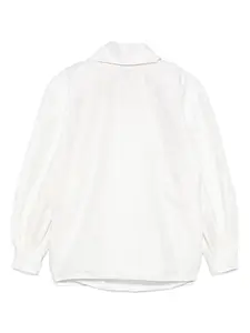 Хлопковая блузка Marni, белый