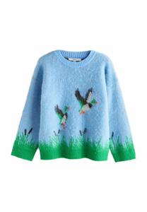 Джемпер Next REGULAR FIT , Blue Mallard Duck Graphic/Blue