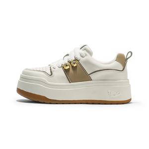 Женские нескользящие износостойкие низкие кроссовки для скейтбординга Coup De Foudre, White Apricot