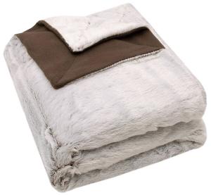 Мягкое одеяло Zollner 00000026, коричневый - текстиль - 150 x 1 x 200 см