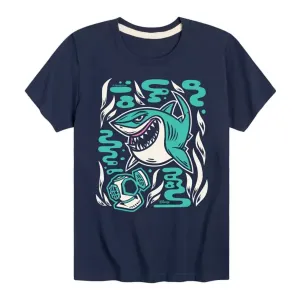 Футболка с рисунком Брюса Бойза 8-20 лет «В поисках Немо» Disney, синий