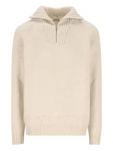 Свитер из шерсти вирджин Fay, бежевый