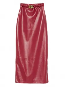 Юбка миди с поясом Rowen Rose, красный