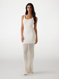 Вязаное платье GUESS, белый