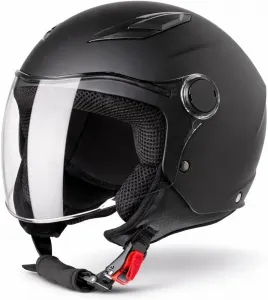 Детский мотоциклетный шлем VINZ Magic Jet, размеры YS-YXL, для мотоциклов, скутеров, мопедов и скутеров, сертифицирован по стандарту ECE 22.06, matte black