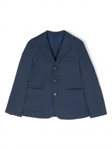 Пиджак с заостренными лацканами Emporio Armani Kids, синий