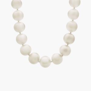 Ожерелье из нити пресноводного культивированного жемчуга из 14-каратного белого золота (9,5-10,5 мм) Blue Nile