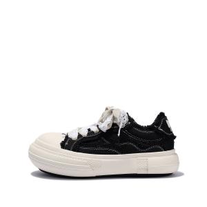 SELAIYA Женские низкие кеды из холста черные, цвет Black