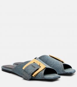 Антем деним слайды Balmain, 6ff Bleu Jean