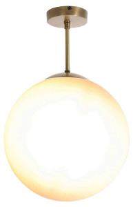 Потолочный светильник Licht-Erlebnisse MUSA, коричневый - белый - стекло - металл - 30 x 47 x 30 см