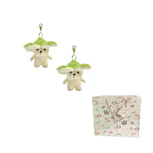 Очаровательный и милый плюшевый кулон щенок банан 15см высота Fat Fat Dragon