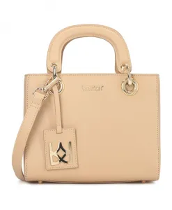 Кожаная сумка прочной конструкции. Kazar, бежевый