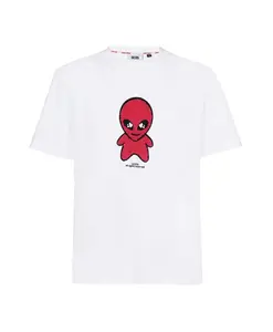 Футболка из ребристого хлопка Gcds, белый