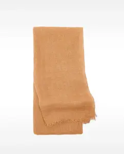 Платок 100% лён с отделочными строчками Parfois, розовый