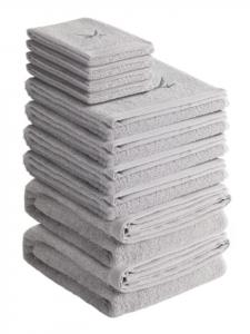 Полотенце для рук Sansibar Frottier Serie Classic, серебряный