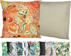 Подушка JACK с мотивом для улицы, 45x45 см, декоративная подушка для отдыха, с водоотталкивающим наполнителем, садовый стул, цвет: ягодный оранжевый. Jack