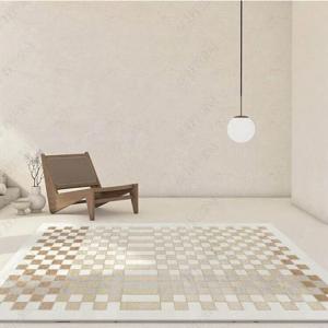 Saint Valentine Ковер 100х200 см для гостиной в стиле wabi-sabi, светлый люкс, модель-37, из толстого искусственного меха