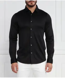 Рубашка Regular fit Emporio Armani, черный