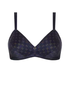 Бюстгальтер без косточек с бретелями для максимального комфорта Antigel, темно-синий