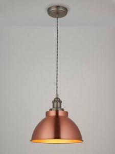 Подвесной потолочный светильник Baldwin John Lewis, Brushed Copper