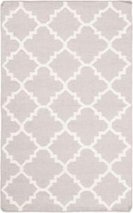 SAFAVIEH Dhurries Collection ковер 77 x 122 см Grey/Ivory DHU554G ручной работы плоского плетения премиальная шерсть