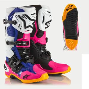 ALPINESTARS PROTECTS Мотоциклетные ботинки Xingyejiaobu T10 Trail, антиударные гоночные, экипировка для райдера, гоночная обувь на все сезоны, мужские лимитированная серия 2014, размер 43