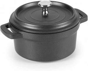 LACOR 25910 Круглая черная жаровня из литого алюминия, диаметр 9,5 см