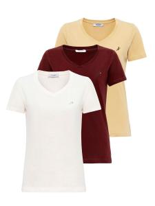 Рубашка Moxx Paris, цвет Light yellow/Burgundy/White