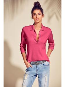 Heine Розовый свитер поло