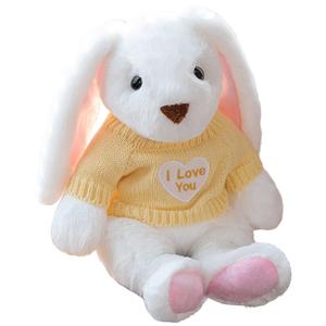 Плюшевая кукла свитер rabbit dolls высота 40cm Barbne, желтый