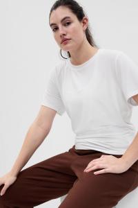 Футболка Breathe с короткими рукавами и круглым вырезом Gap, белый