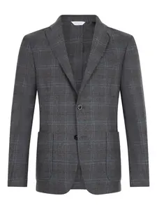 Блейзер в клетку Boglioli, серый