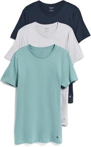 Комплект из 3 мужских нижних рубашек Calvin Klein Cotton Classics, Micro Chip/Zoni Beach/Ink