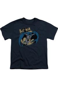 Футболка с коротким рукавом для детей "Batman Through The Night" Gildan, темно-синий