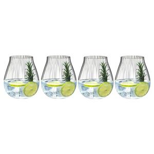 Набор бокалов для джина Tumbler Collection Optik O, 4 предмета 0,76 л Riedel, прозрачный