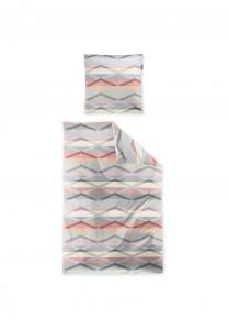 Красный комплект постельного белья Mako-Satin Wave 8610 Irisette, 60