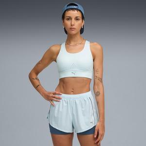 Женский спортивный бюстгальтер с высокой ударопрочностью, отводящий влагу Pwrbreathe Run Puma, синий