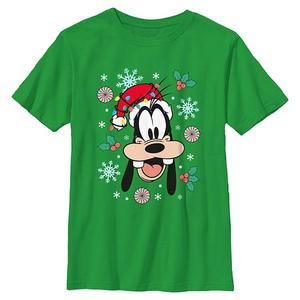 Футболка с принтом Boys 8-20 's goofy christmas ornaments Disney