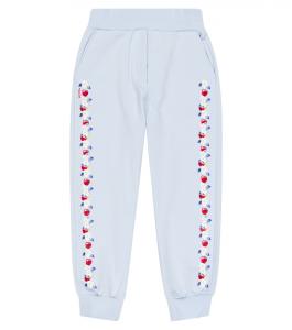 Спортивные штаны из смесового хлопка Monnalisa, синий