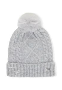 Шапка WITTCHEN WINTER POM WITH BOW DETAILS, Grey