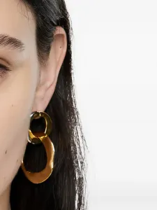 Текстурированные серьги-кольца Bimba y Lola, золотой