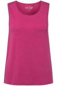 Футболка Ulla Popken Strick Top, цвет fuchsia pink