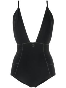 Coperni боди с V-образным вырезом и логотипом, черный